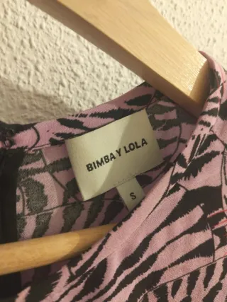 Blusa Bimba y Lola Tigre Rosa Talla S