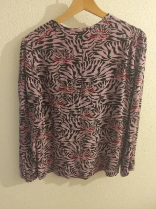 Blusa Bimba y Lola Tigre Rosa Talla S