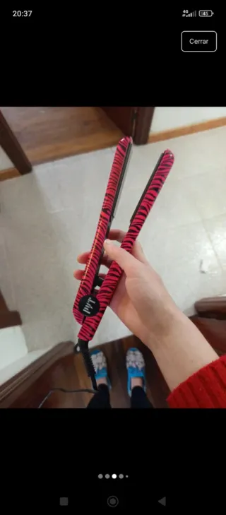 Piastra per capelli PYT rosa e viola