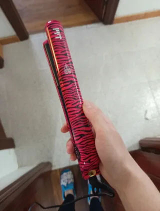 Piastra per capelli PYT rosa e viola