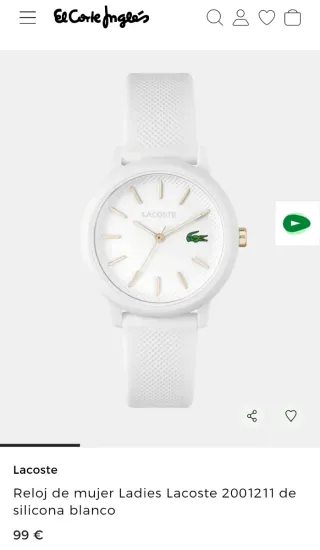 Reloj Lacoste Blanco