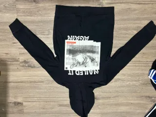 Sudadera Adidas Negra con Logo Azul