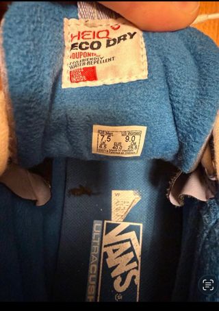 Zapatillas Vans Altas Azul/Gris