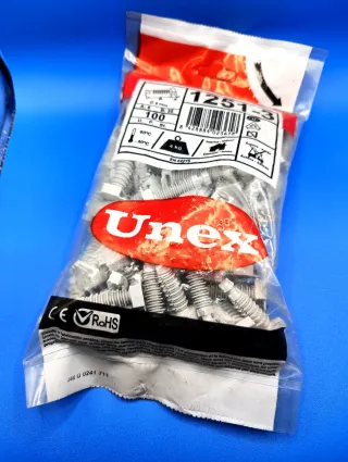 Lote 22 Bridas Unex 1251-3 y 7 tacos (100 uds)