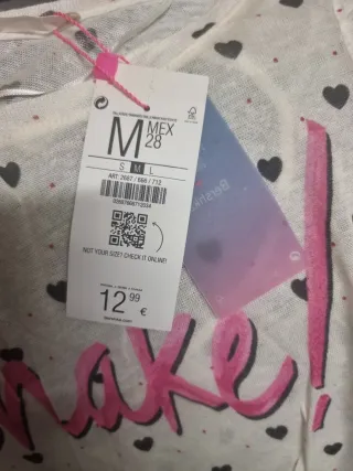 Top Corazón Shake! Talla M