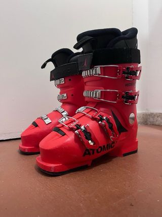 Botas de esquí Atomic Redster Jr60 rojas