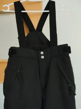 Pantalón de esquí niño negro 8 años, Decathlon