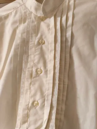 Camisa fallero niño crema