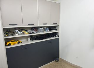 Dormitorio juvenil nido beige y gris..