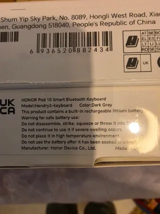 Honor Pad 10 con Smart Keyboard