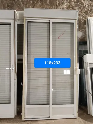 Puerta balconera corredera 118x233