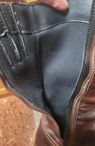 Botines marrones y cobre