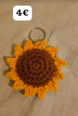 Llavero Girasol Crochet