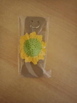 Llavero Girasol Crochet