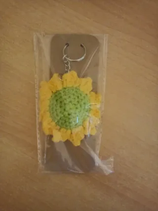Llavero Girasol Crochet
