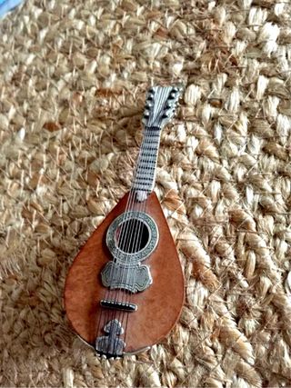Mini mandolino argento 800 e legno