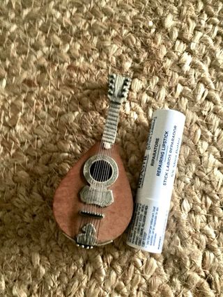 Mini mandolino argento 800 e legno