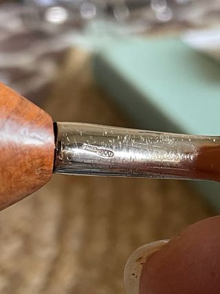 Mini mandolino argento 800 e legno