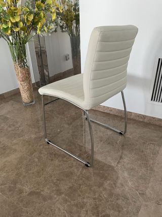 4 Sillas Diseño Cocina Comedor Beige