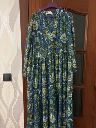 Vestido Woman floral azul talla única