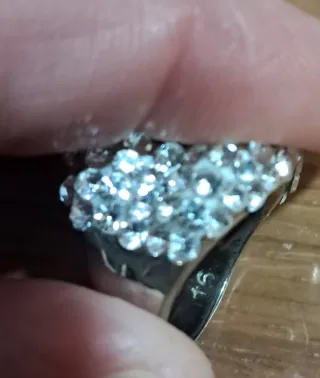 Anillo Talla 16 con Cristales Brillantes