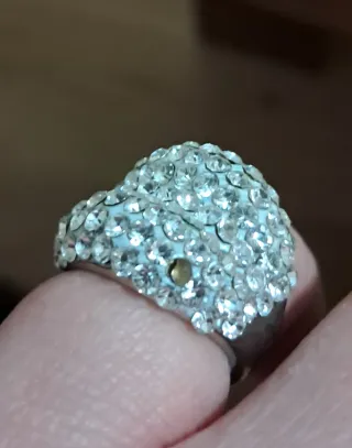 Anillo Talla 16 con Cristales Brillantes