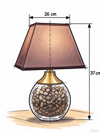 Lâmpada de mesa garrafa Ron Zacapa