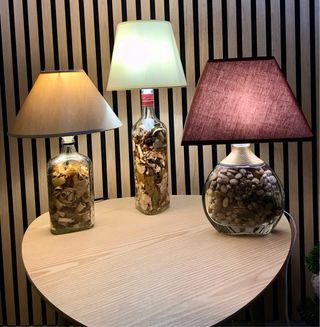 Lâmpada de mesa garrafa Ron Zacapa