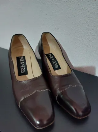 Scarpe Paola Ferri marroni in pelle