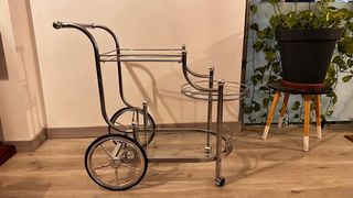 Carrito camarero cristal y metal