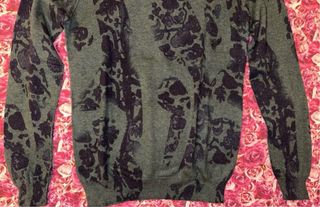 Maglioncino Gaudi fantasia viola grigio