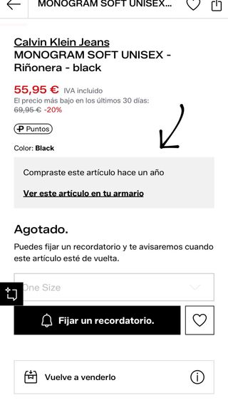 Riñonera Calvin Klein Jeans Original Negra
