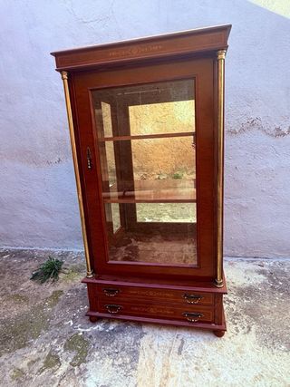 Vitrina Vintage Madera y Cristal