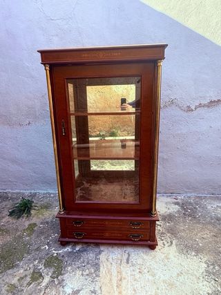 Vitrina Vintage Madera y Cristal