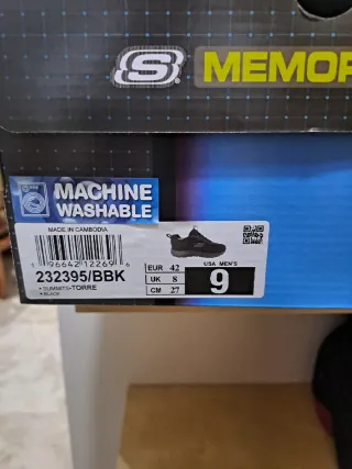 Zapatillas Skechers Hombre Negras