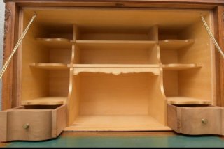 Mueble Secreter Madera y Mármol