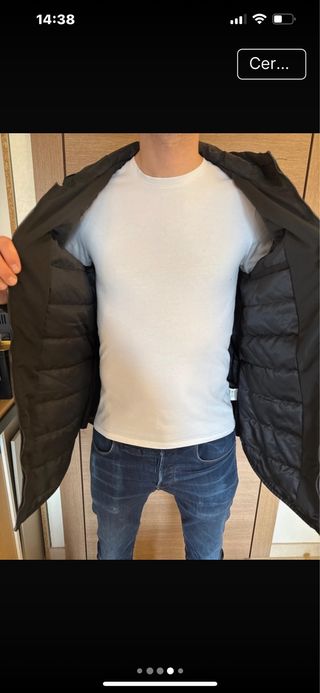 Parka abrigo verde oscuro