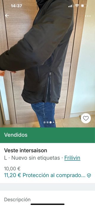 Parka abrigo verde oscuro