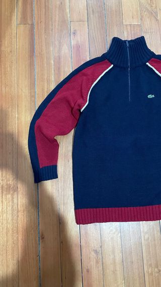 Jersey Lacoste Vintage 1/4 Zip Made in France