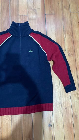 Jersey Lacoste Vintage 1/4 Zip Made in France