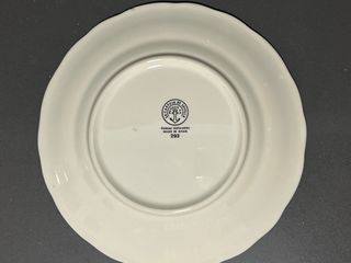 Plato postre La Cartuja rojo