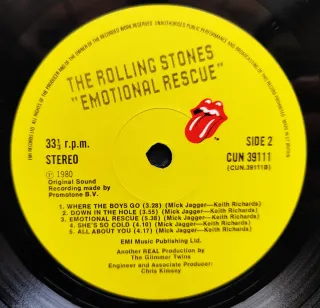 LP 1980 🇬🇧 THE ROLLING STONES - EMOTIONAL RESCUE