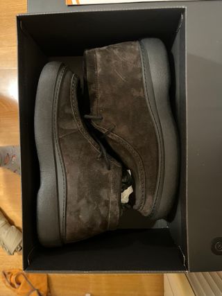 Botín Massimo Dutti Serraje Marrón