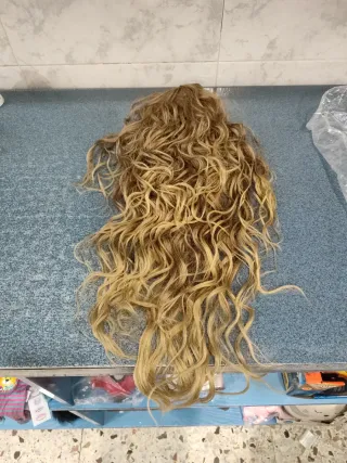 Extensiones cola de caballo onduladas