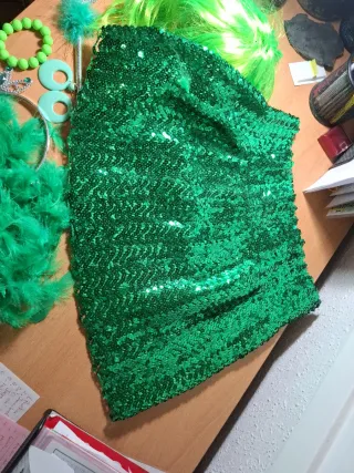 Kit Carnaval Verde y Plateado