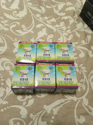 6x GU10 LED Spotlights 7W 3000K