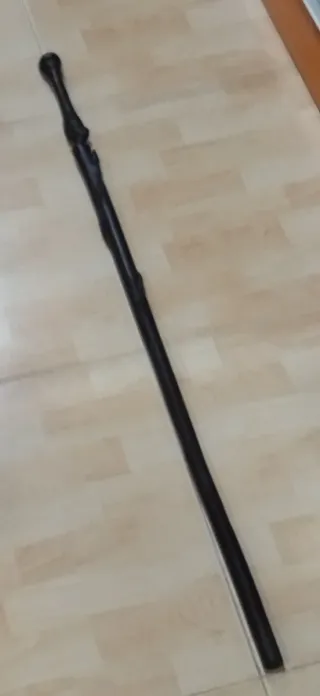 Bastón Africa esculpido,madera ebano? Tanzania.