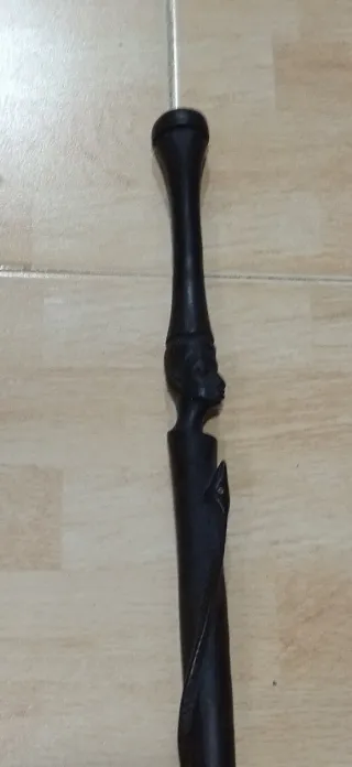 Bastón Africa esculpido,madera ebano? Tanzania.