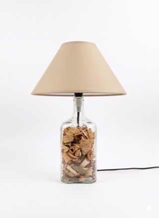 Lámpara Botella Licor Decorada