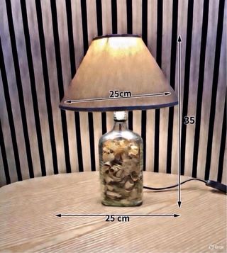 Lámpara Botella Licor Decorada